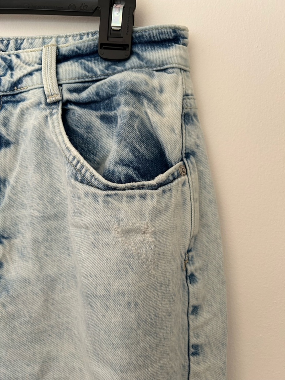 Zara Light Blue Acid Wash Women's Jeans - Picture 3 of 12